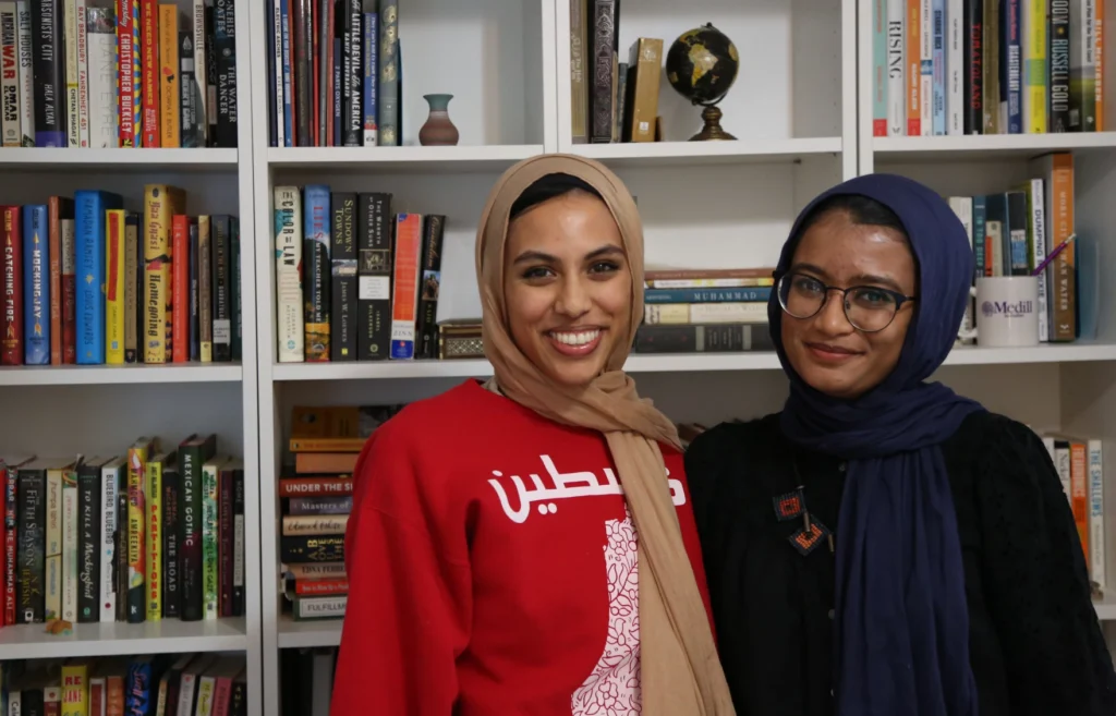 Logo of the Muslim writers collective, Muslim creative place in Texas, Founders of MWC Dallas, Manal and Amal Ahmed